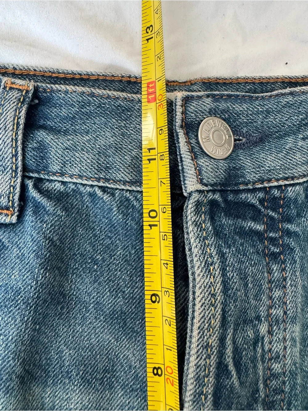 MADEWELL pieced barrel-leg Jean size 25Tall